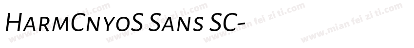 HarmCnyoS Sans SC字体转换